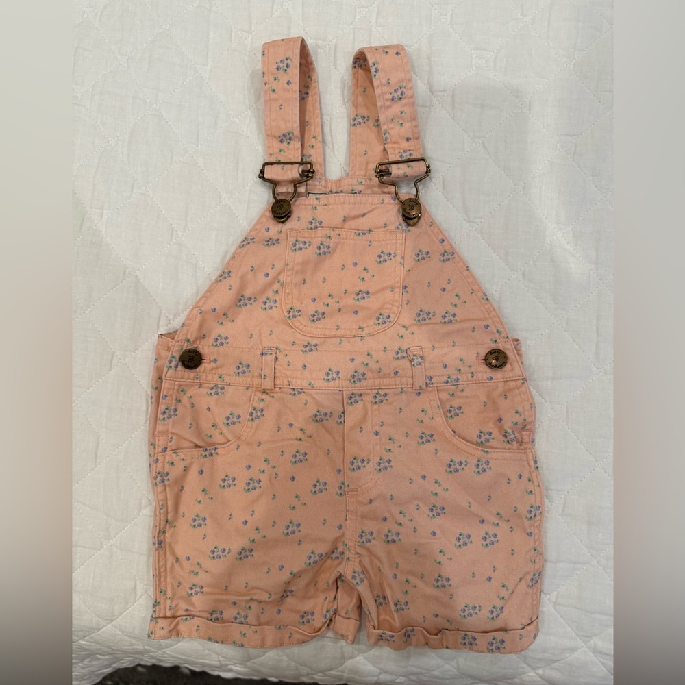 Dotty Dungarees Baby Girl Overalls 12-18M